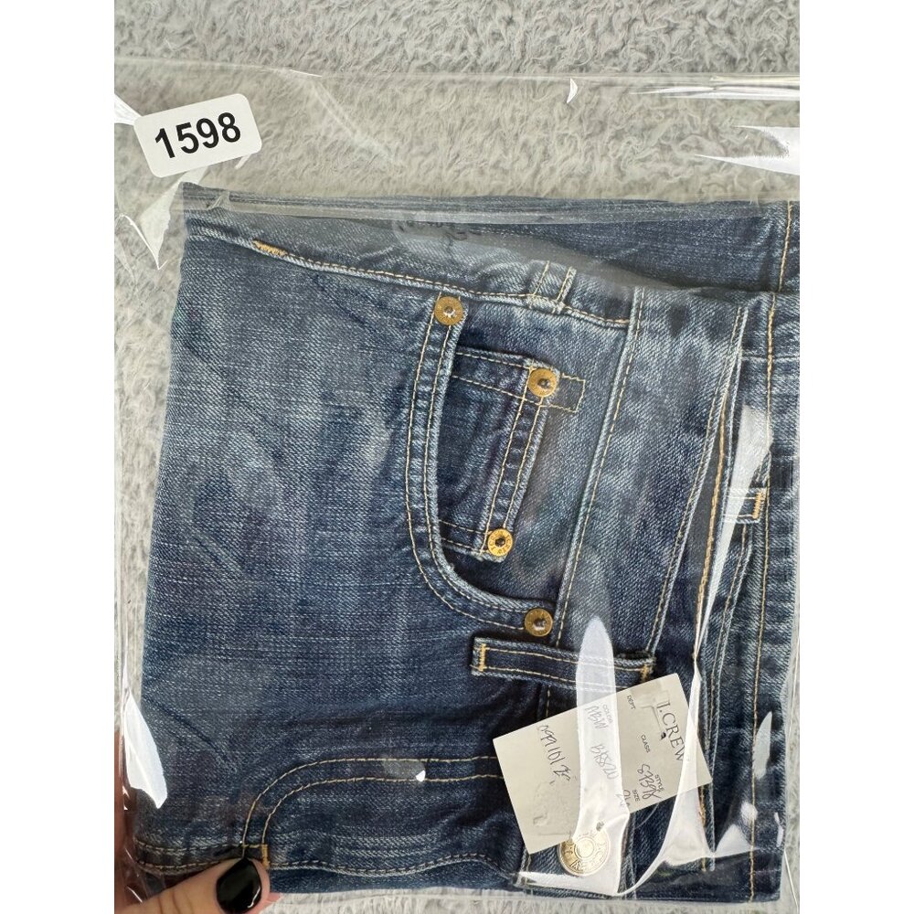 J. Crew Womens Denim Mini Skirt Y2K NWT Size 26 Blue Classic Style - Picture 9 of 9